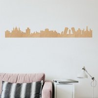 Korkline Madrid Skyline Wandbilder Stadt Panorama Pinnwand Deko Aus Kork Wandaufkleber Wohnzimmer Wandtattoo Schlafzimmer Schattenbild von DesignmanufakturBer