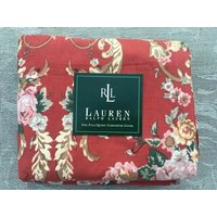 Ralph Lauren Marseilles Red Floral Queen Bettdecke/Trösterbezug Vintage New von DesignonadimBoutique