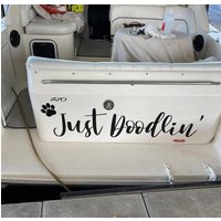 Boot Vinyl Aufkleber | Personalisierte Benutzerdefinierte Individuell Angefertigte Namensaufkleber Mit Morgan Leigh Argesetzt von DesignsByMorganLeigh
