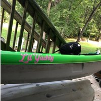 Kayak Vinyl Aufkleber Sticker | Personalisierter Kajak Individuelle Kanu-Aufkleber Namenssticker Designs Von Morgan Leigh Arledge von DesignsByMorganLeigh
