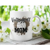 Basketball Mom, #momlife, #volleyballmom, Mutter Niedliche Kaffeetasse | 11 Oder 15 Unzen - Schönes Premium-Qualitätsgeschenk | Weiß, Schwarz Farbig von DesignsByPascal