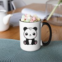 Entzückender Kawaii Baby-Panda, Niedliches Tier-Kinder-Kaffee/Heiße Schokoladen-Tasse | 11 Oder 15 Unzen - Schöne Qualitäts-Geschenkidee von DesignsByPascal