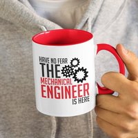 Haben Sie Keine Angst, Der Maschinenbauingenieur Ist Hier, Lustige Technik-Kaffeebecher | 11 Oder 15 Unzen - Schöne Qualitäts-Geschenkidee von DesignsByPascal