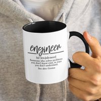 Ingenieur-Wörterbuch-Definition, Ingenieur-Lustige/Niedliche Kaffeetasse | 11 Oder 15 Unzen - Schöne Premium-Qualitäts-Geschenkidee | Verfügbar von DesignsByPascal