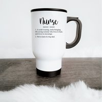 Krankenschwester Wörterbuch Definition, Best Nurse Funny/Süßer Kaffee Tee Reisebecher | 14Oz - Schöne Premium Qualität Geschenkidee von DesignsByPascal