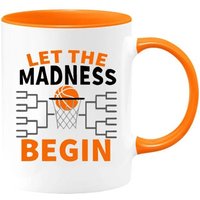 Let The Madness Begin, Ncaa March Madness, Basketball Kaffeetasse | 11 Oder 15 Oz - Schöne Premium Qualität Geschenkidee | Mit Farbe Erhältlich von DesignsByPascal