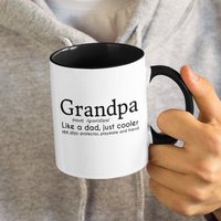 Opa Wörterbuch Definition, Großvater Niedlich/Lustige Kaffeetasse | 11 Oder 15 Unzen - Schöne Premium-Qualitäts-Geschenkidee | Erhältlich Mit Farbe von DesignsByPascal