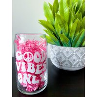 Good Vibes Only Bierdosenglas | Eiskaffee Glas von DesignsbyDurocher