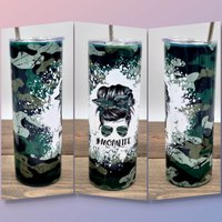 Muttertagsgeschenk Für Mamas | Camo Momlife Tumbler Army Mom Muttertagsgeschenke Geburtstagsgeschenke Skinny von DesignsbyLGH
