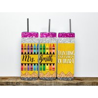 Personalisierte Lehrer Becher | Lehre Ist Eine Arbeit Des Herzens Faux Glitter Schullehrer| Stiftebecher Geschenk von DesignsbyLGH