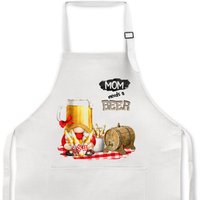 Bierzwerg, Mama Braucht Ein Bier, Frau Schürze, Geschenk Für Sie, Humor Geschenk, Weihnachtsgeschenk, Muttertagsgeschenk, Küchenaccessoire von DesignsbyLindaNeeToo