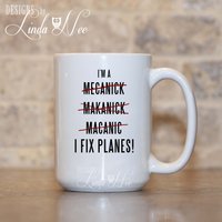 Flugzeugmechaniker Kaffeebecher, Flugzeugmechaniker, Lustiger Luftfahrtbecher, A&p Mechaniker Tasse, Flugzeuggestell Und Kraftwerksmechaniker Lustige von DesignsbyLindaNeeToo
