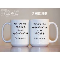Freunde Tv Sitcom Sie Sind Ross Nach Meinem Monica, Mein Kaffeetasse, Zeigen Becher 90Er Jahre Sprüche Set Mph211 von DesignsbyLindaNeeToo