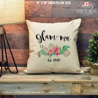 Glam-Ma Kissen Geschenk Für Glamma Custom Oma Decken Akzent Mutter Tag Personalisierte Drüse-Ma #glam-Malife Pcp41 von DesignsbyLindaNeeToo