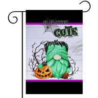 Halloween Garten Flagge, Frankenstein Wichtel Yard Decor, Niedliche Haus Herbst Schild, Willkommen Flagge Decor 7-Hal007 von DesignsbyLindaNeeToo