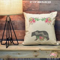 Mama Bär Kissen Papa Geschenk Für Custom Mutter Kissenbezug Akzent Tagesgeschenk Personalisierte Pcp60 von DesignsbyLindaNeeToo