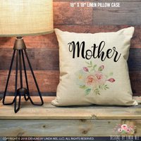 Mom Kissen Geschenk Für Mutter Custom Cover Es Day Personalisiertes Toss #momlife Pcp98 von DesignsbyLindaNeeToo