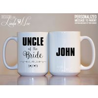 Personalisierte Onkel Der Braut-Becher, Bridal Party Geschenk, Hochzeitsgeschenk Party, Tante Und Hochzeit Becher, Geschenk Für Onkel, Becher Mph160 von DesignsbyLindaNeeToo
