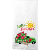 Sommer Küchenhandtücher, Wassermelonen Geschirrtücher - Vintage Lkw Küchenzubehör Stufentablett Zubehör J-Hel002 von DesignsbyLindaNeeToo