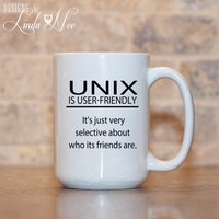 Unix Ist Benutzerfreundliche Becher, Unix Kaffeebecher, Lustige Geek Tassen, Teebecher, Software Zitat Nerd Computer Msa8 Unix Ist Benutzerfreundliche Becher, Unix Kaffeebecher, Lustige Geek Tassen, Teebecher, Software Zitat Nerd Computer Msa8 von DesignsbyLindaNeeToo