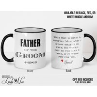 Vater Des Bräutigams Geschenk, Bräutigams-Becher, Personalisierte Geschenk Für Bräutigams, in Recht Hochzeit Tasse Mph152 Vater Des Bräutigams Geschenk, Bräutigams-Becher, Personalisierte Geschenk Für Bräutigams, in Recht Hochzeit Tasse Mph152 von DesignsbyLindaNeeToo