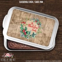 Weihnachten Hostess Geschenk Personalisiert Urlaub Casserole Schale Backform Küche Dekor Benutzerdefinierte Braut Shower Monogrammed Hcd1 von DesignsbyLindaNeeToo