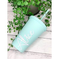 Pastell Grün Matte Personalisierte Acryl Matte Becher Mit Stroh 16Oz - 473Ml Pastell Grün Matte Personalisierte Acryl Matte Becher Mit Stroh 16Oz - 473Ml von Designsbyaliciaa