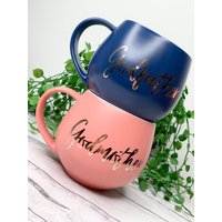 Patentante Und Patenkoralle Navy Hug Tasse Set 450Ml von Designsbyaliciaa