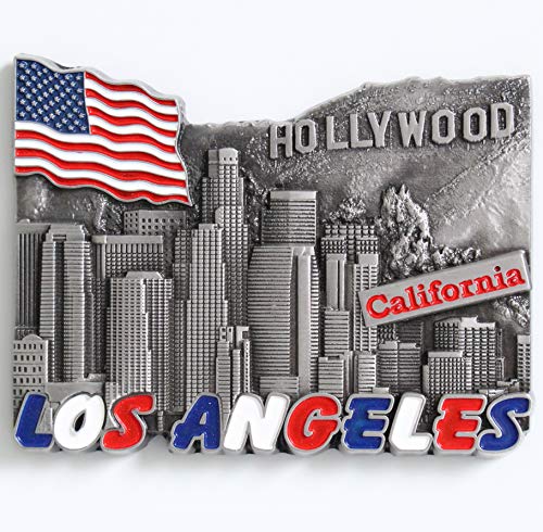 Amerika Los Angeles Metall Kühlschrankmagnet Einzigartiges Design Home Küche Dekorative Reise Urlaub Souvenir Geschenk Stick Up Ihre Listen Fotos auf Kühlschrank von Designus