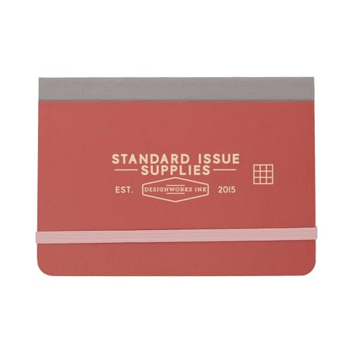 DesignWorks Ink Standard Issue Pocket Journal – Small Grid Notebook for Writing, Drawing & Journaling – 128 Pages, Elastic Closure, Lay-Flat Design, 4.17" x 5.82" – Rosewood & Blush DesignWorks Ink Standard Issue Pocket Journal – Small Grid Notebook for Writing, Drawing & Journaling – 128 Pages, Elastic Closure, Lay-Flat Design, 4.17" x 5.82" – Rosewood & Blush von DesignWorks Ink