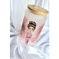 Krankenschwester Glas/Geschenkidee Mit Namen Personalisiertes Deckel Tasse von DesignworldDe