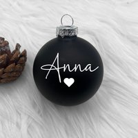 Weihnachtskugel Mit Name/Personalisiert Glas Weihnachtsgeschenk von DesignworldDe