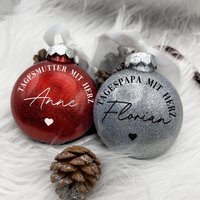 Weihnachtskugel Tagesmutter/Geschenk Mit Herz Weihnachtsgeschenk Tagesmutter/ Abschiedsgeschenk Weihnachtskugel Tagesmutter/Geschenk Mit Herz Weihnachtsgeschenk Tagesmutter/ Abschiedsgeschenk von DesignworldDe