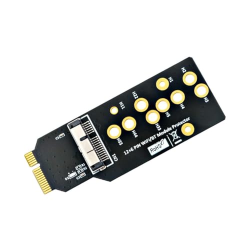 Desikixudy 12+6 Pin WiFi Bluetooth Modul Schutzadapter für BCM94360CD BCM94331CD BCM94360CS BCM94360CS2 BCM943224PCIEBT2 Einfache Installation Desikixudy 12+6 Pin WiFi Bluetooth Modul Schutzadapter für BCM94360CD BCM94331CD BCM94360CS BCM94360CS2 BCM943224PCIEBT2 Einfache Installation von Desikixudy