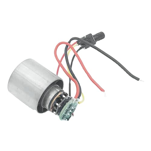 Desikixudy Bürstenloser Mini-Motor DC 7–24 V, 100.000 Min, Hochgeschwindigkeits-Laufrad Aus CNC-Aluminiumlegierung, Kanalventilator, Stufenlose Geschwindigkeitsregulierung, Einfach zu Bedienen von Desikixudy