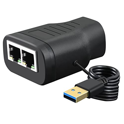 Desikixudy CAT7 RJ45 Netzwerk-Splitter, 1 zu 2 Splitter, Netzwerk-T-Netzwerk-Anschluss, geeignet für Computer, TV, Set-Top-Box, Router von Desikixudy