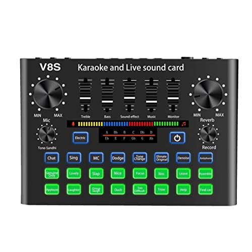 Desikixudy V8S Telefon Audio Karten Set Bluetooth Mikrofon Computer Übertragung Ausrüstung Universal Mikrofon Stimme von Desikixudy