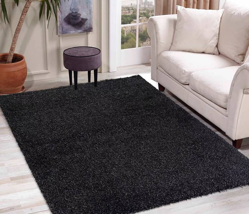 Desire Rugs Teppich Bodenbelag Wohnzimmerteppich Hochflor Anthrazit 120 × 170 Cm B-Ware von Desire Rugs