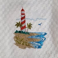 Leuchtturm Küche Oder Bad Handtuch von DesisThreads