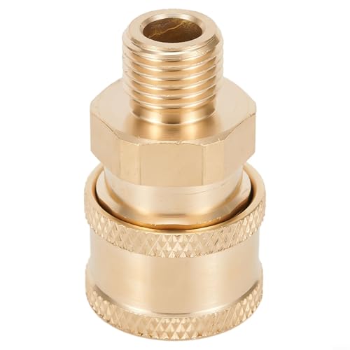 1/10.2 cm männlicher Kupplungsadapter für Hochdruckreiniger Schnellanschluss an Gartengeräte (A) von Desiumite