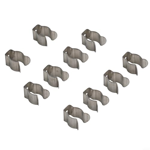 10 robuste Clips zur Aufbewahrung von Werkzeugen und Ausrüstung in Garage oder Schuppen (10 mm) von Desiumite