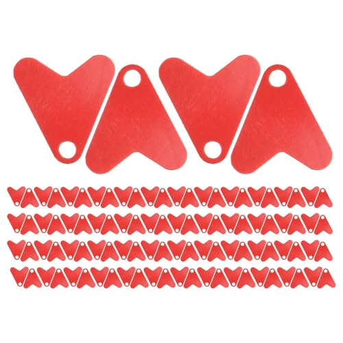 100 Stück Kunststoff-Fischschwanz-Spinner für Angelköder, ideal für Barsch- und Forellenköder (S) von Desiumite