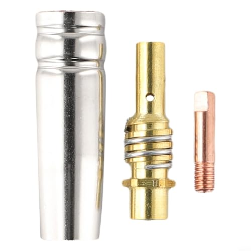 3 Stück 15AK Taschenlampe Schweißzubehör Düsen und Kontaktspitzen kompatibel mit MIG-Schweißer, geeignet für MIG-Fackelschweißanwendungen (1,2 mm) von Desiumite
