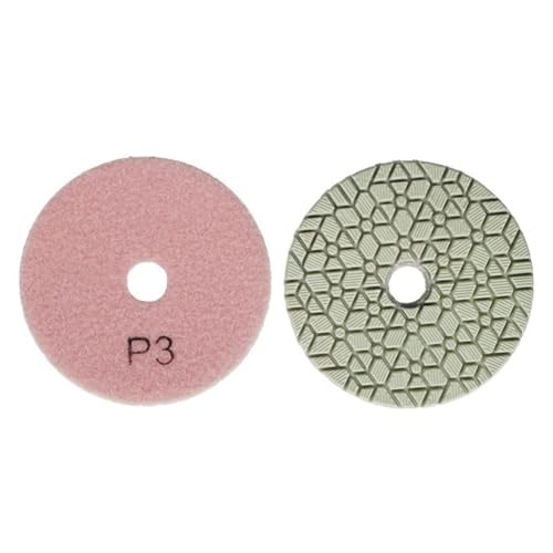 3-stufige Nass-/Trocken-Polierpads 10,2 cm Scheiben für effizientes Schleifen von Granit, Marmor, Fliesen (P3) von Desiumite