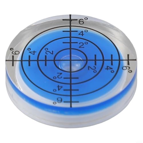 32 mm runde Wasserwaage für Wasserwaage mit klaren Gradmarkierungen für genaue Messung auf LCD-Halterungen, Rahmen und Geräteebenen (3) von Desiumite