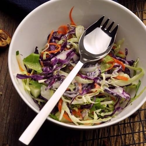 5 Edelstahl-Göffel Geschirr für Suppen, Salate und Nudeln von Desiumite