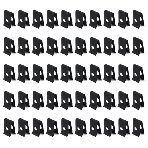 50 Stück Metall-U-Mutter-Clips, selbstsichernde Verschlüsse für Automobil- und Elektroanwendungen, schnelle und einfache Montage von Desiumite