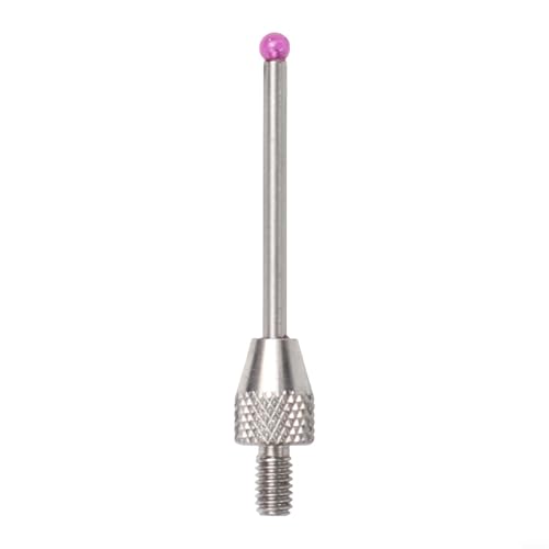 Carbuncle Steel Head 2mm Micrometer Gauge Indicator Sonde with M2 5 Thread for Accurate Measurements Using Dial and Lever Dial Test Indicators (Ruby20mm) von Desiumite