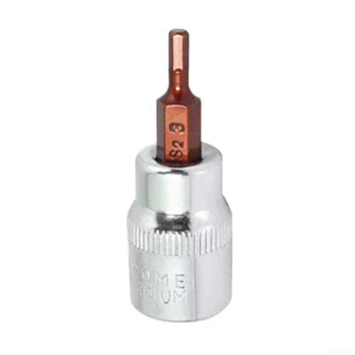 Chrom-Vanadium-Stahl 3/8 Zoll Vierkantantrieb Steckschlüssel mit Sechskant-Bits, zuverlässige Leistung (H3) von Desiumite