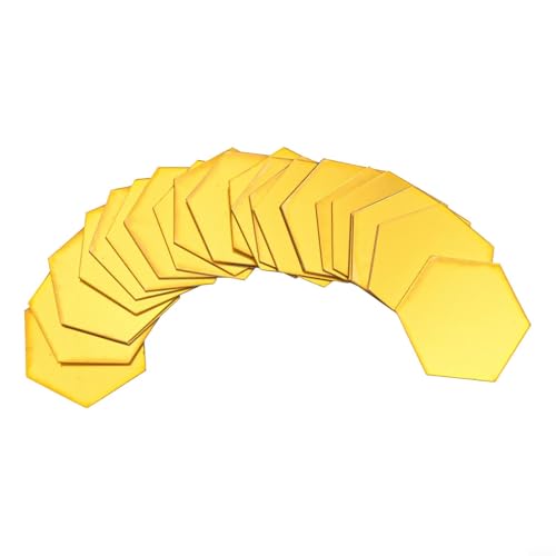 DIY 3D Hexagon Spiegel Wandkunst 24 Stück Abnehmbare Aufkleber für elegante Heimdekoration in verschiedenen Räumen von Desiumite